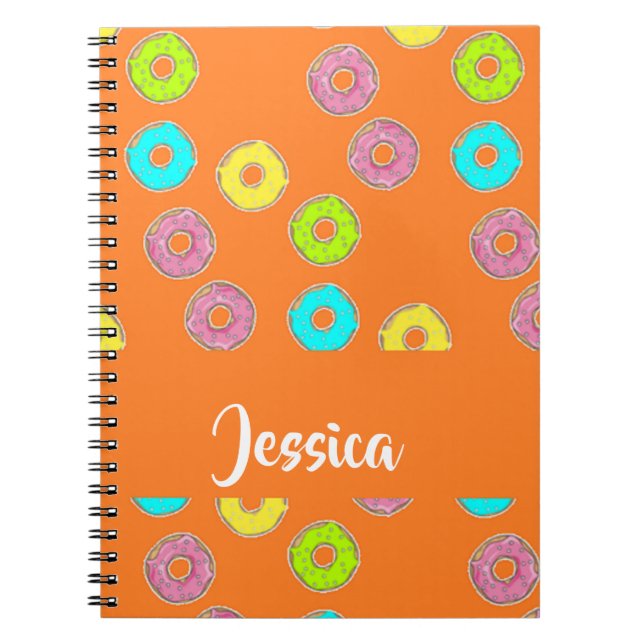 Cuaderno Donuts coloridos y luminosos (Frente)
