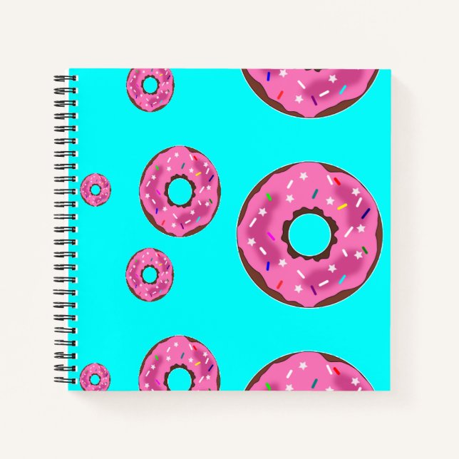 Cuaderno Donuts de crema rosa (Anverso)