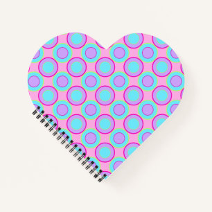 Cuaderno Donuts Lilac Y Turquesa Con Llenado En Rosa
