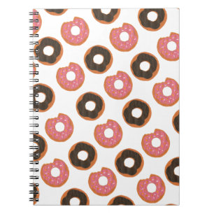 Cuaderno Donuts - Patrón de Donut Original Pintado A Mano