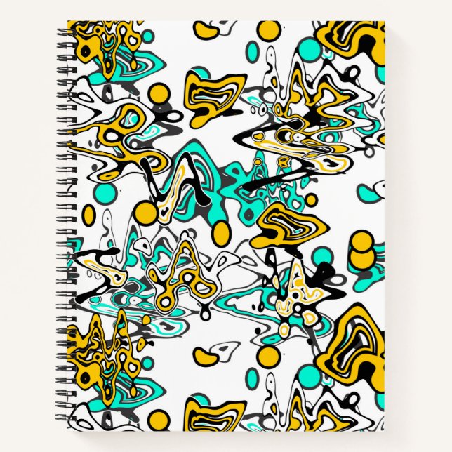 Cuaderno Doodle, abstracto, creativo (Anverso)