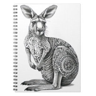 Cuaderno Doodle art Kangaroo