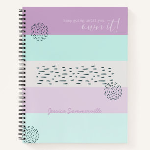 Cuaderno Doodle de cita motivadora y tinta de lámina de st