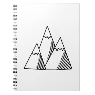 Cuaderno Doodle de la montaña