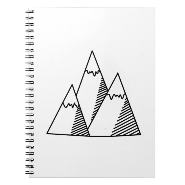 Cuaderno Doodle de la montaña (Frente)