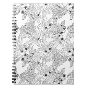 Cuaderno Doodle de los pescados de China