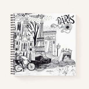 Cuaderno Doodle de Paris France