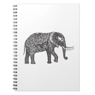 Cuaderno Doodle del elefante de la fantasía