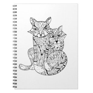 Cuaderno Doodle del Fox de Boho