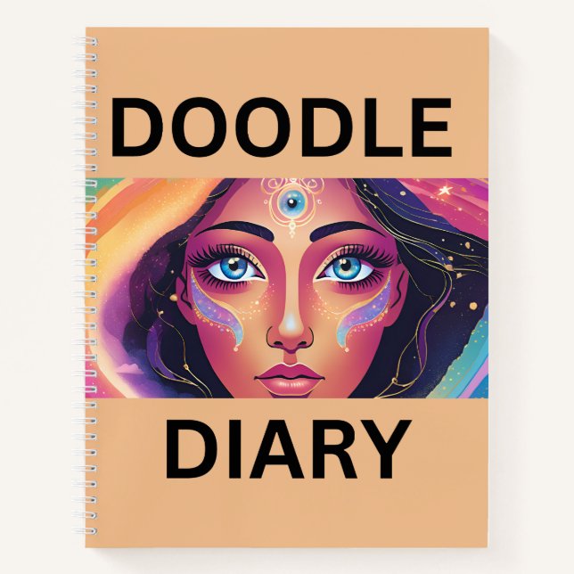 Cuaderno Doodle Diary on Peach (Anverso)
