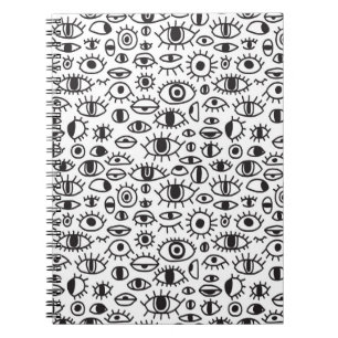 Cuaderno doodle dibujado a mano vintage con fondo transpare