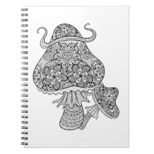 Cuaderno Doodle mágico dibujado mano de las setas