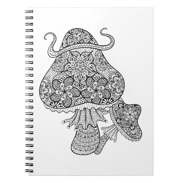 Cuaderno Doodle mágico dibujado mano de las setas (Frente)