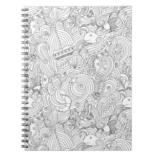Cuaderno Doodle náutico