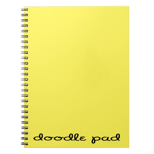 Cuaderno Doodle Pad amarillo (Frente)