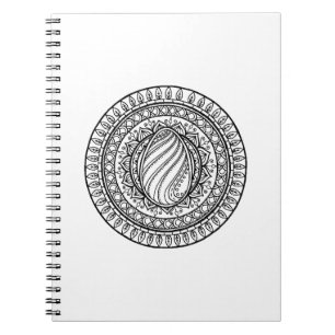 Cuaderno Doodle tribal del círculo