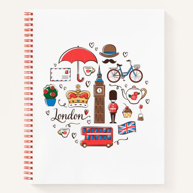 Cuaderno Doodles de Londres (Anverso)