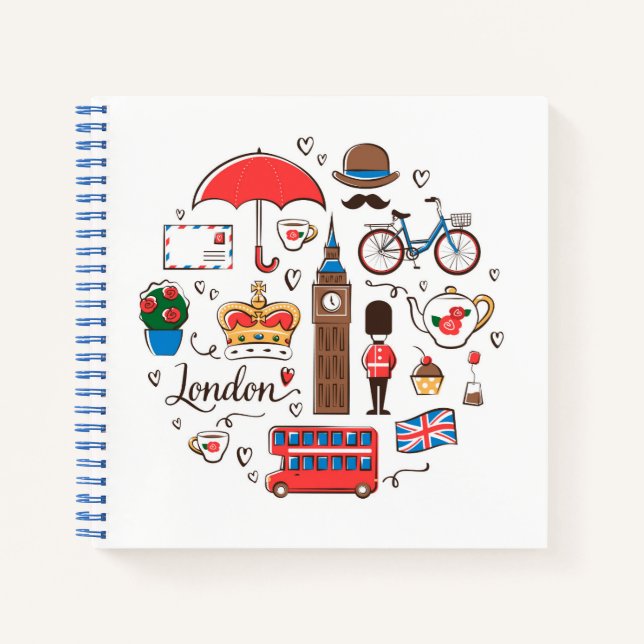 Cuaderno Doodles de Londres (Anverso)