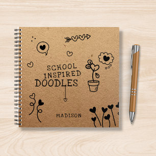 Cuaderno Doodles inspirados en la escuela Graciosa Giratori
