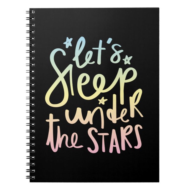 Cuaderno Dormamos bajo las estrellas (Frente)
