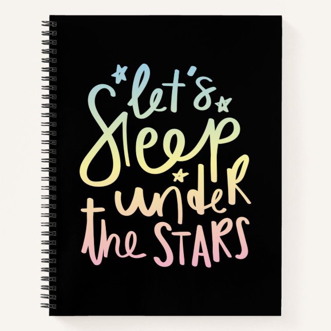 Cuaderno Dormamos bajo las estrellas (Anverso)