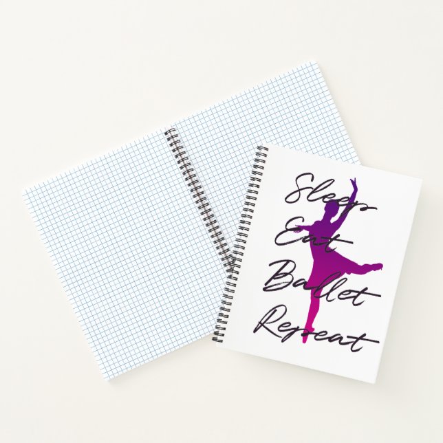 Cuaderno Dormir, comer, ballet, repetir (Interior)