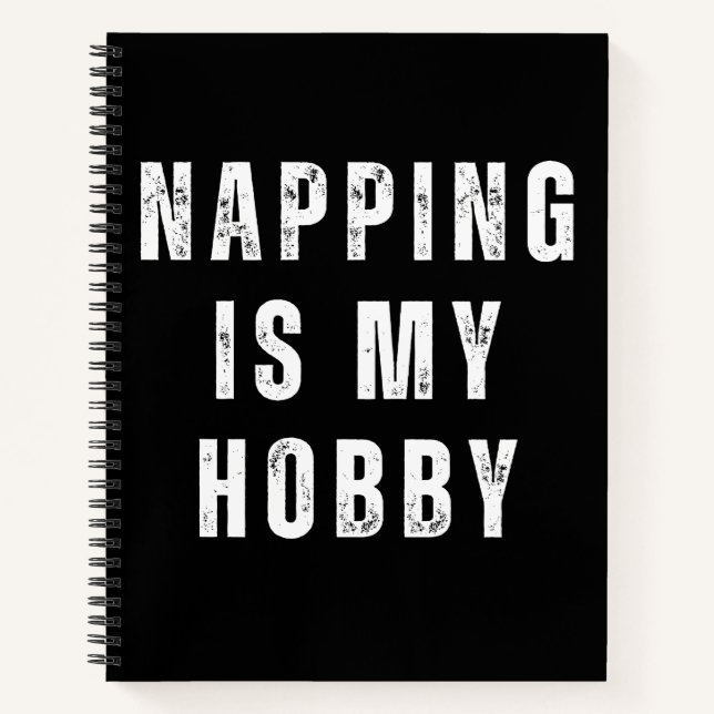 Cuaderno Dormir la siesta es mi hobby (Anverso)