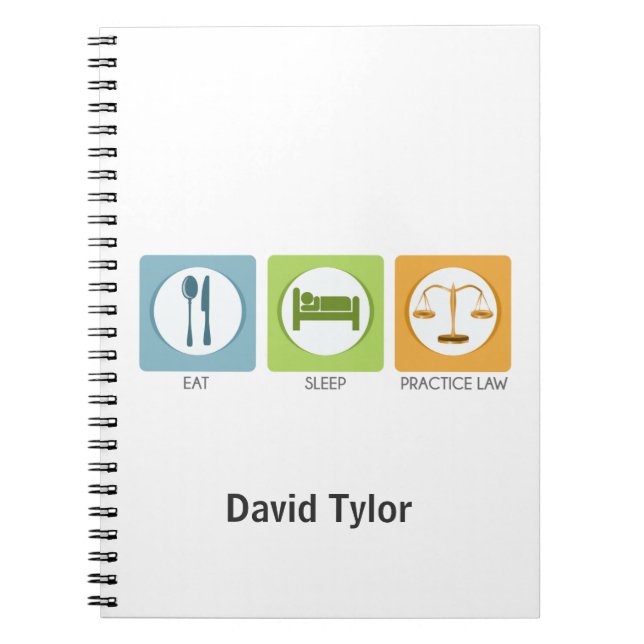 Cuaderno Dormir, practicar la ley (Frente)