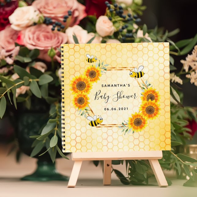 Cuaderno Dormitorio de abeja honeycomb girasol ducha bebé (Subido por el creador)