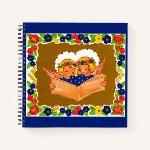 Cuaderno dos ángeles cantando