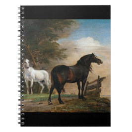 Cuaderno Dos caballos en pastoreo