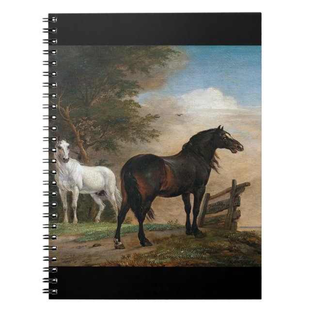 Cuaderno Dos caballos en pastoreo (Frente)