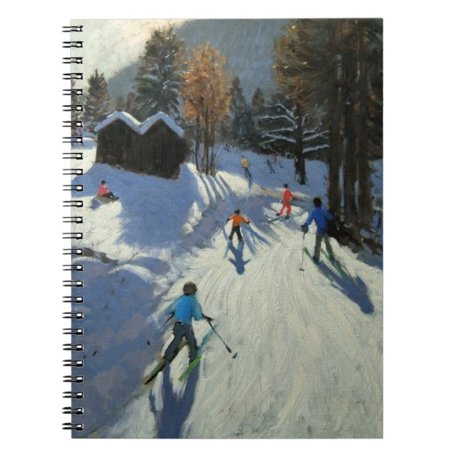 Cuaderno Dos chozas Pleney Morzine de la montaña (Frente)