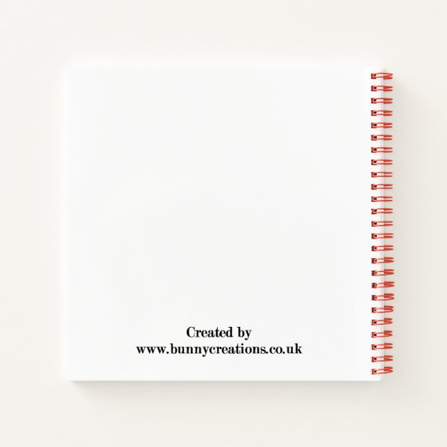 Cuaderno Dos conejos pequeños conejitos (Reverso)