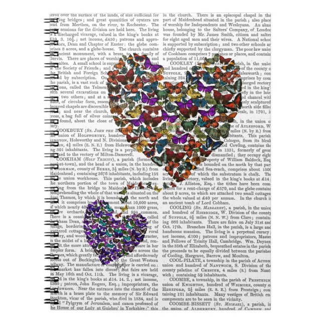 Cuaderno Dos corazones de mariposa (Frente)