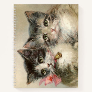 Cuaderno Dos encantadores gatitos victorianos.