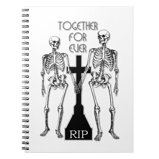Cuaderno Dos esqueletos enamorados (Frente)