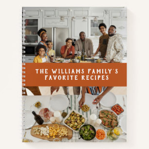 Cuaderno Dos fotos Naranja de calabaza Recetas familiares s