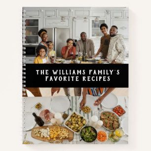 Cuaderno Dos fotos recetas simples de la familia