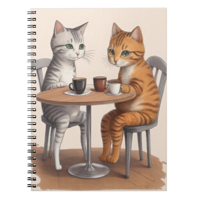 Cuaderno Dos gatos cortos (Frente)