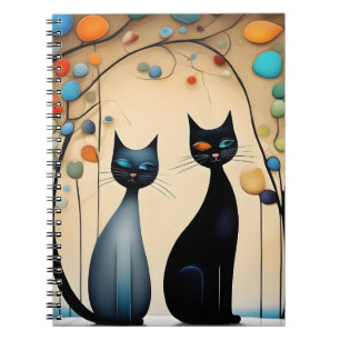 Cuaderno Dos gatos encantadores