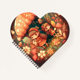 Cuaderno Dos lindas niñas elefantes