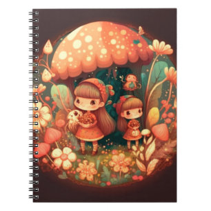 Cuaderno Dos lindas niñas elefantes