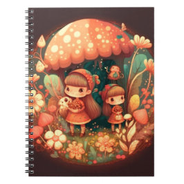 Cuaderno Dos lindas niñas elefantes