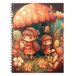 Cuaderno Dos lindas niñas elefantes