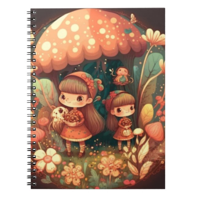Cuaderno Dos lindas niñas elefantes (Frente)