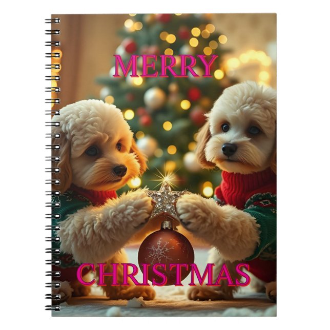 CUADERNO DOS NAVIDADES CELEBRADORES DE POODLES (Frente)