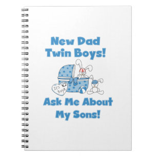 Cuaderno Dos niños nuevos regalos de papá