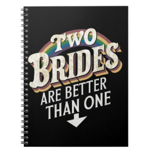 Cuaderno Dos novias son mejor que una boda lésbica