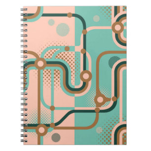 Cuaderno Dos patrones impecables en diferentes colores. Abs